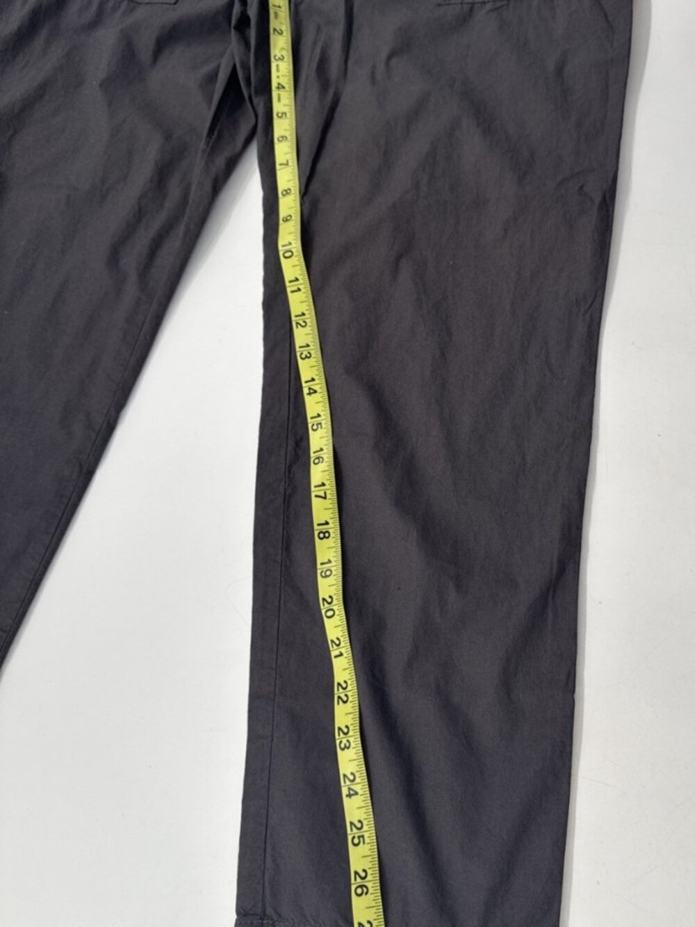 Lou & Grey Cotton Elastic Waist Paperbag Pants Womens M 32x28 Lightweight Button - Picture 9 of 9